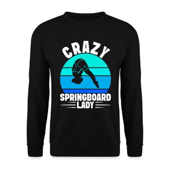 Diving diving board - Unisex Sweatshirt - black - Front - Alina (178cm) & Michal (187cm)