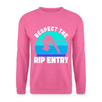 Diving diving board - Unisex Sweatshirt - pink - Front