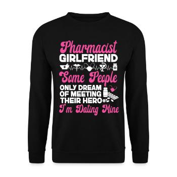 Pharmacy Tech Technician - Unisex Sweatshirt - black - Front - Alina (178cm) & Michal (187cm)