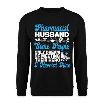 Pharmacy Tech Technician - Unisex Sweatshirt - black - Front - Alina (178cm) & Michal (187cm)