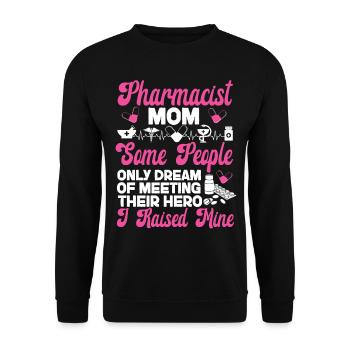 Technicien en pharmacie - Sweat-shirt Unisexe - noir - Devant - Alina (178cm) & Michal (187cm)