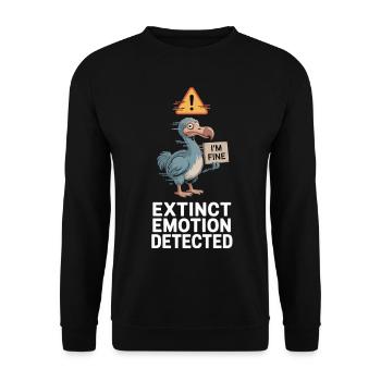 Chemise I’m Okay Dodo - Sweat-shirt Unisexe - noir - Devant - Alina (178cm) & Michal (187cm)