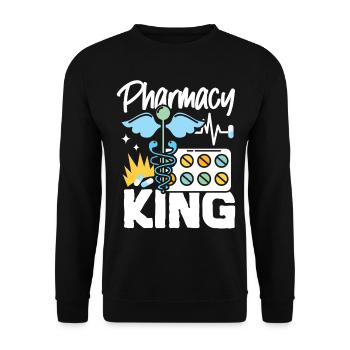 Pharmacy Tech Technician - Unisex Sweatshirt - black - Front - Alina (178cm) & Michal (187cm)