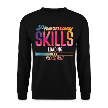 Pharmacy Tech Technician - Unisex Sweatshirt - black - Front - Alina (178cm) & Michal (187cm)