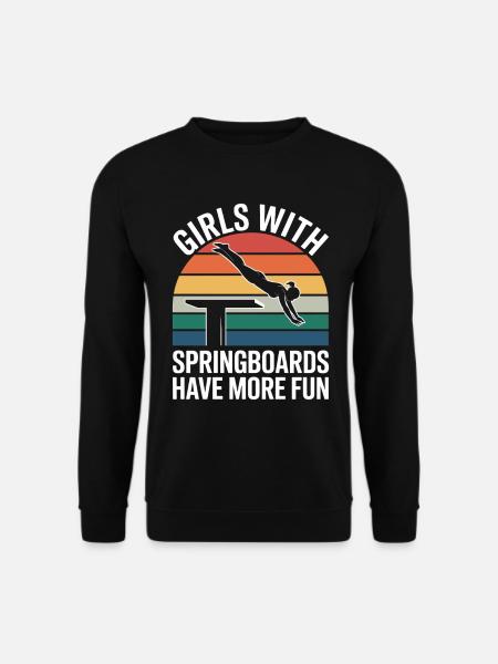 Diving diving board - Unisex Sweatshirt - black