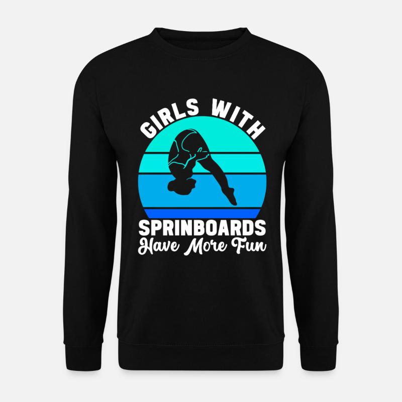 Diving diving board - Unisex Sweatshirt - black