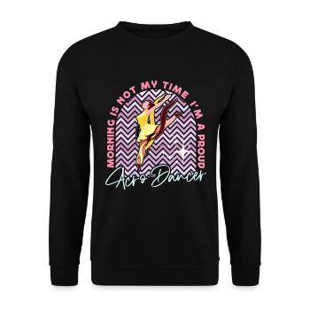 Acro Dancer Morning Is Not My Time Acro Dance - Unisex Pullover - Schwarz - Vorne - Alina (178cm) & Michal (187cm)
