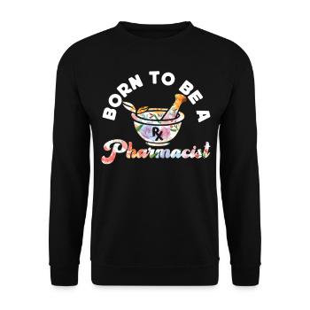 Pharmacy Tech Technician - Unisex Sweatshirt - black - Front - Alina (178cm) & Michal (187cm)