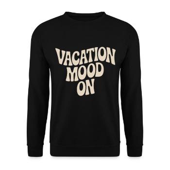 Vacation Mood On Sommer Festival Reise Club Urlaub - Unisex Pullover - Schwarz - Vorne - Alina (178cm) & Michal (187cm)