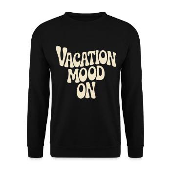 Vacation Mood On Summer Festival Travel Club Vacation - Unisex Sweatshirt - black - Front - Alina (178cm) & Michal (187cm)