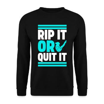 Diving diving board - Unisex Sweatshirt - black - Front - Alina (178cm) & Michal (187cm)