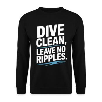 Plongeoir - Sweat-shirt Unisexe - noir - Devant - Alina (178cm) & Michal (187cm)