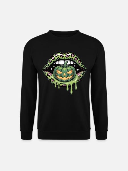 Leopard Lips Halloween - Unisex Sweatshirt - black