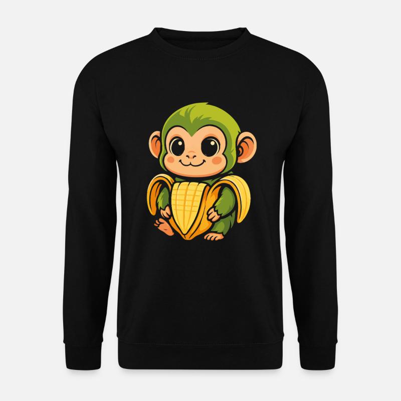 Chimpanzini Bananini Hirnfäule - Unisex Pullover - Schwarz