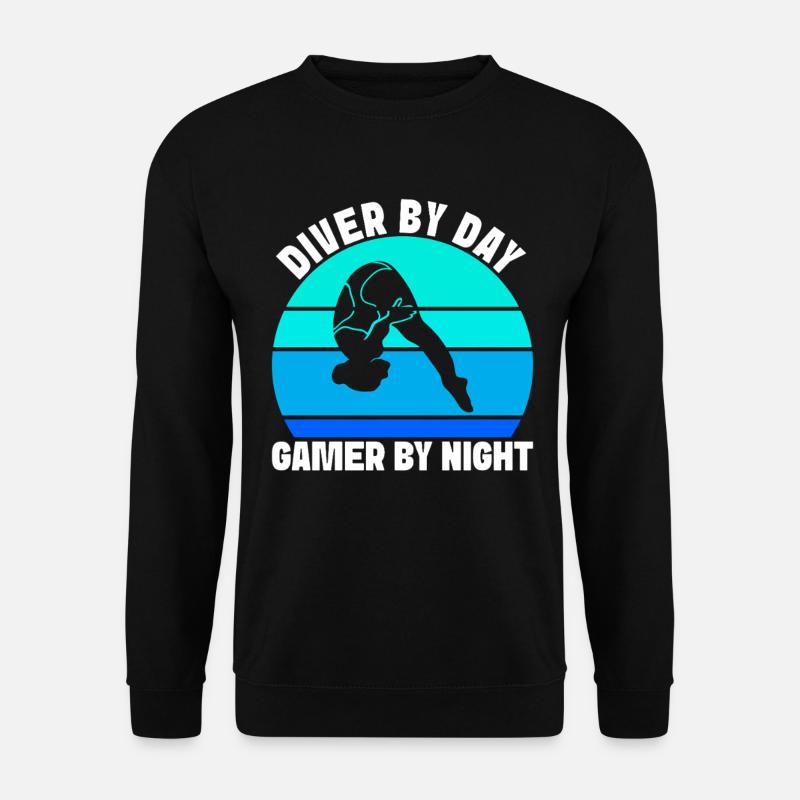 Kunstspringen Turmspringer Sprungbrett - Unisex Pullover - Schwarz