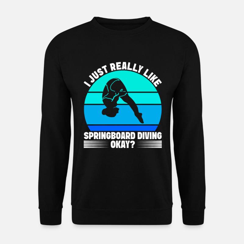 Diving diving board - Unisex Sweatshirt - black