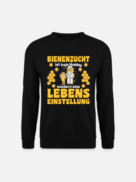 Imker Bienen Design für Imkerinnen und Imker - Unisex Pullover - Schwarz