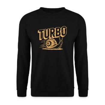 Turbo Screw - Unisex Sweatshirt - black - Front - Alina (178cm) & Michal (187cm)