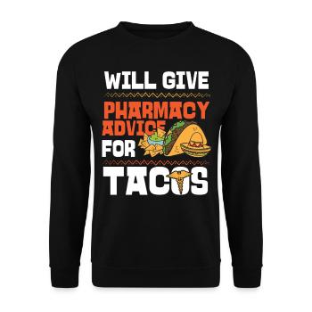 Pharmacy Tech Technician - Unisex Sweatshirt - black - Front - Alina (178cm) & Michal (187cm)