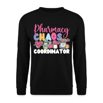 Pharmacy Tech Technician - Unisex Pullover - Schwarz - Vorne - Alina (178cm) & Michal (187cm)