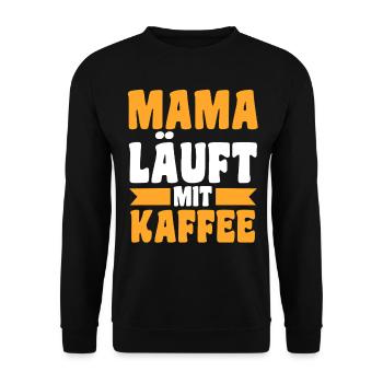Coffee Mom Team Mom - Unisex Sweatshirt - black - Front - Alina (178cm) & Michal (187cm)