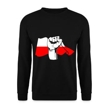 Faust Pole Polska Pologne - Sweat-shirt Unisexe - noir - Devant - Alina (178cm) & Michal (187cm)