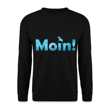 Moin Drache - Unisex Pullover - Schwarz - Vorne - Alina (178cm) & Michal (187cm)
