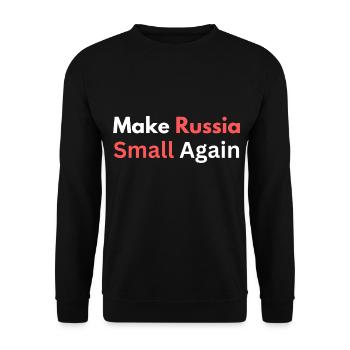 Make Russia Small Again - Sweat-shirt Unisexe - noir - Devant - Alina (178cm) & Michal (187cm)