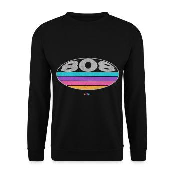 808 Boîte à rythmes SYNTHÉTISEUR analogique - Sweat-shirt Unisexe - noir - Devant - Alina (178cm) & Michal (187cm)
