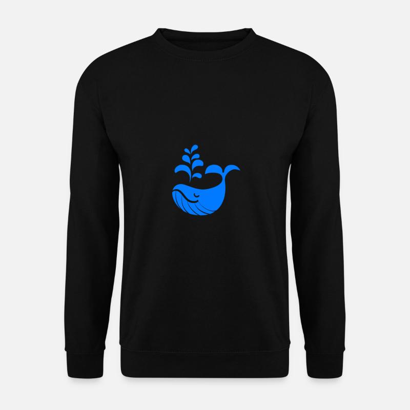 Dieser Fisch hat spaß im Wasser du auch ? - Unisex Pullover - Schwarz