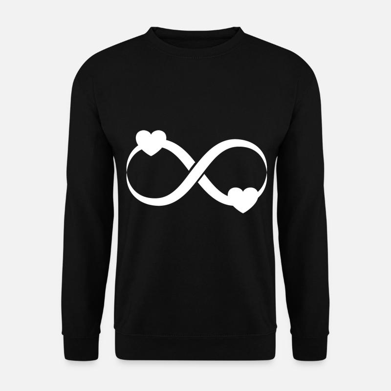 Heart Infinite Infinite - Unisex Sweatshirt - black