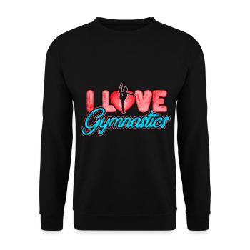 Gymnastique Gymnastique - Sweat-shirt Unisexe - noir - Devant - Alina (178cm) & Michal (187cm)