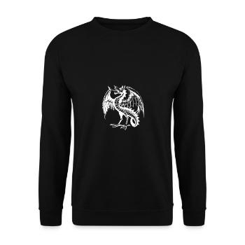Dragon - Unisex Sweatshirt - black - Front - Alina (178cm) & Michal (187cm)