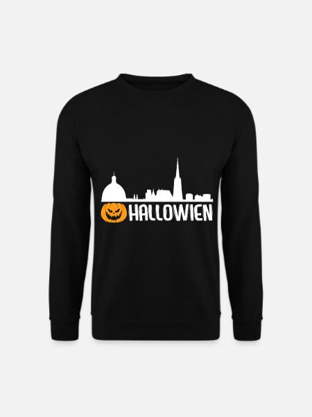 Halloween Hallowien Hello Vienna - Unisex Sweatshirt - black