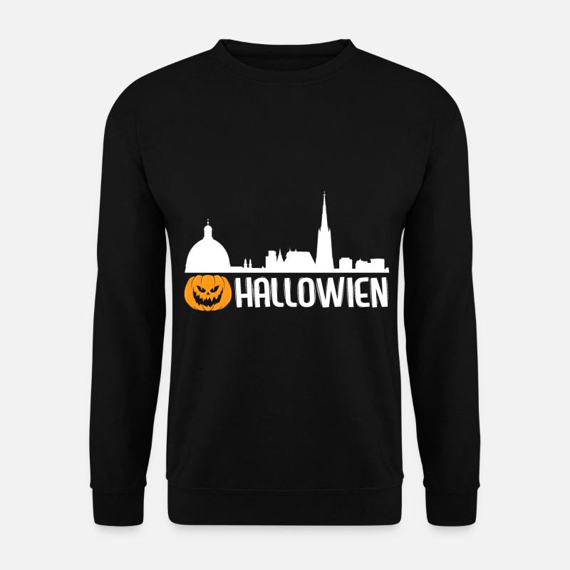 Halloween Hallowien Hello Vienne - Sweat-shirt Unisexe - noir