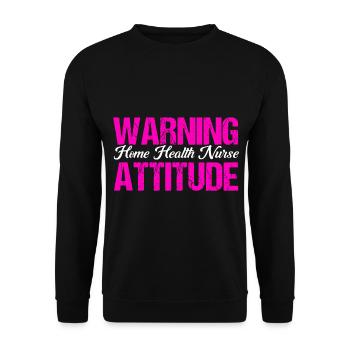 Health Assistance Home Nursing Nurse - Unisex Sweatshirt - black - Front - Alina (178cm) & Michal (187cm)