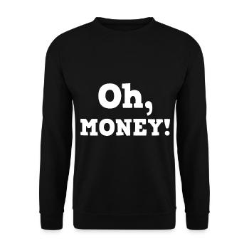 Oh Money - Unisex Sweatshirt - black - Front - Alina (178cm) & Michal (187cm)