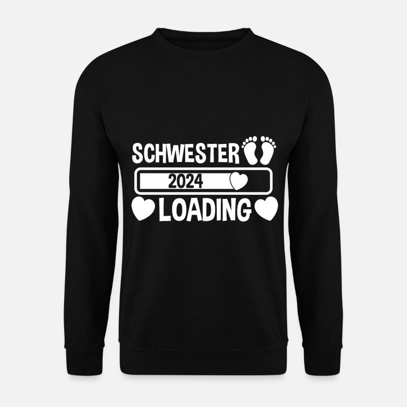 Schwester Loading Baby 2024 - Unisex Pullover - Schwarz