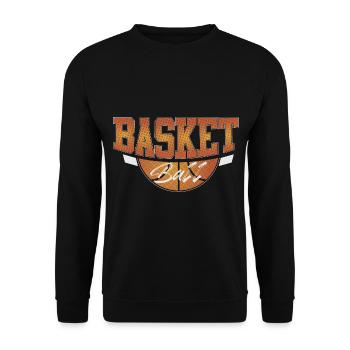 Basketball Basketballer - Unisex Pullover - Schwarz - Vorne - Alina (178cm) & Michal (187cm)