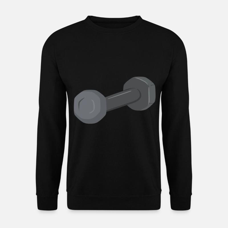 Kurzhantel Symbol Hantel - Unisex Pullover - Schwarz