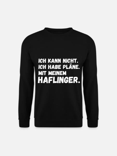 Pferd Reitsport Reiten Pferdesport Haflinger - Unisex Pullover - Schwarz