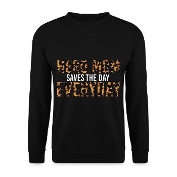 Fête des Mères La Fête Des femmes Maman la meilleure - Sweat-shirt Unisexe - noir - Devant - Alina (178cm) & Michal (187cm)