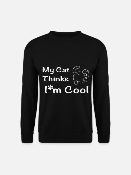 My Dog Thinks I'm Cool - Unisex Sweatshirt - black