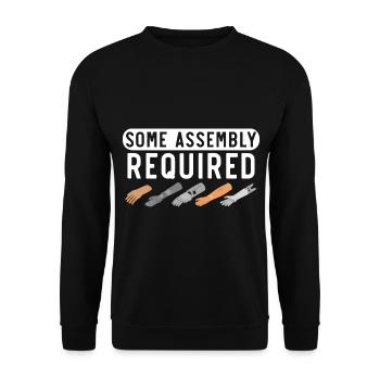 Une certaine assemblée nécessitait un handicap amusant Amput - Sweat-shirt Unisexe - noir - Devant - Alina (178cm) & Michal (187cm)