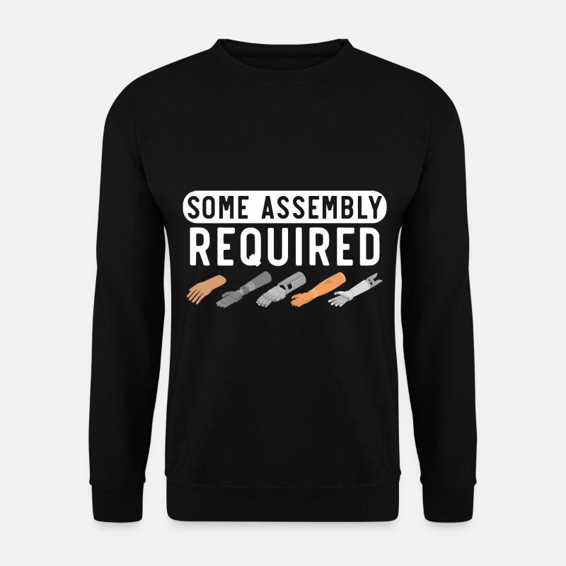 Some Assembly Required Disability Funny Amput - Unisex Sweatshirt - black