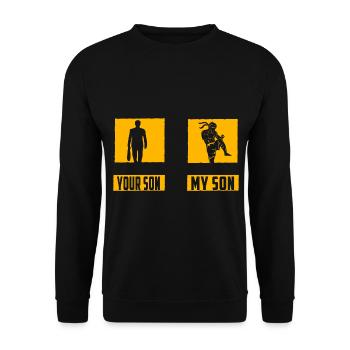 Votre fils mon fils Muay Thai - Sweat-shirt Unisexe - noir - Devant - Alina (178cm) & Michal (187cm)