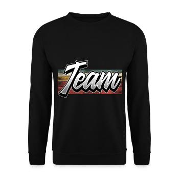Team - Unisex Sweatshirt - black - Front - Alina (178cm) & Michal (187cm)