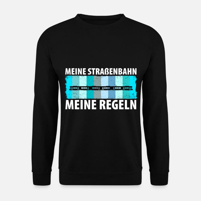 Straßenbahnfahrer Straßenbahn Stadtbahn Tram - Unisex Pullover - Schwarz