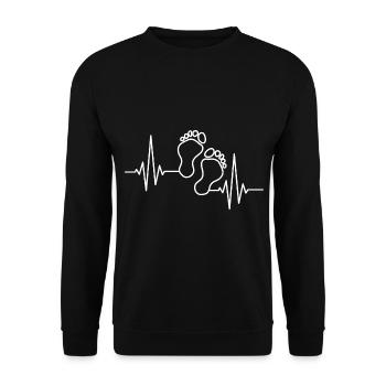 Soins des pieds Pédicure Podologue Salon de manucure cadeau - Sweat-shirt Unisexe - noir - Devant - Alina (178cm) & Michal (187cm)
