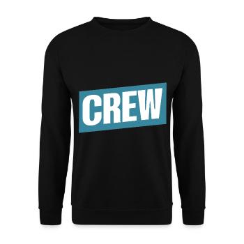 Crew - Unisex Sweatshirt - black - Front - Alina (178cm) & Michal (187cm)